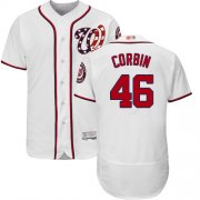 Wholesale Cheap Nationals #46 Patrick Corbin White Flexbase Authentic Collection Stitched MLB Jersey