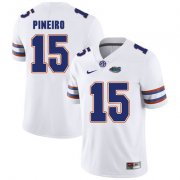 Wholesale Cheap Florida Gators White #15 Eddy Pineiro Football Player Performance Jersey