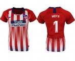 Wholesale Cheap Women's Atletico Madrid #1 Moya Home Soccer Club Jersey