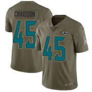 Wholesale Cheap Nike Jaguars #45 K'Lavon Chaisson Olive Men's Stitched NFL Limited 2017 Salute To Service Jersey