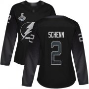 Cheap Adidas Lightning #2 Luke Schenn Black Alternate Authentic Women's 2020 Stanley Cup Champions Stitched NHL Jersey