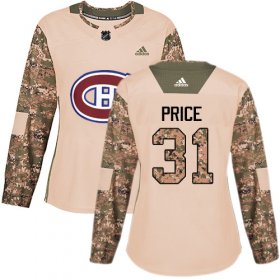 Wholesale Cheap Adidas Canadiens #31 Carey Price Camo Authentic 2017 Veterans Day Women\'s Stitched NHL Jersey