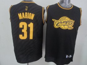 Wholesale Cheap Cleveland Cavaliers #31 Shawn Marion Revolution 30 Swingman 2014 Black With Gold Jersey