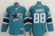 Wholesale Cheap Sharks #88 Brent Burns Teal Stitched NHL Jersey