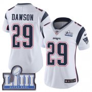 Wholesale Cheap Nike Patriots #29 Duke Dawson White Super Bowl LIII Bound Women's Stitched NFL Vapor Untouchable Limited Jersey