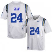Wholesale Cheap Men #24 Jay Shaw UCLA Bruins Under Armour College Football White Jerseys