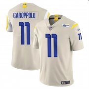 Cheap Men's Los Angeles Rams #11 Jimmy Garoppolo Bone Vapor Untouchable Football Stitched Jersey