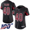 Wholesale Cheap Nike Cardinals #40 Pat Tillman Black Women's Stitched NFL Limited Rush 100th Season Jersey