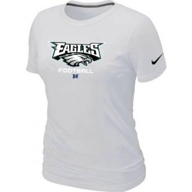 Wholesale Cheap Women\'s Nike Philadelphia Eagles Critical Victory NFL T-Shirt White