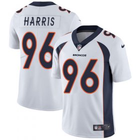 Wholesale Cheap Nike Broncos #96 Shelby Harris White Men\'s Stitched NFL Vapor Untouchable Limited Jersey
