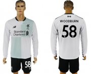 Wholesale Cheap Liverpool #58 Woodburn Away Long Sleeves Soccer Club Jersey