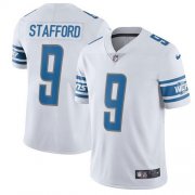 Wholesale Cheap Nike Lions #9 Matthew Stafford White Men's Stitched NFL Vapor Untouchable Limited Jersey