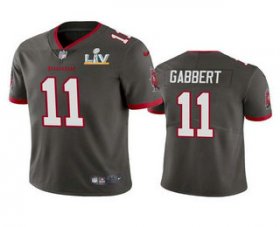 Wholesale Cheap Men\'s Tampa Bay Buccaneers #11 Blaine Gabbert Grey 2021 Super Bowl LV Limited Stitched NFL Jersey