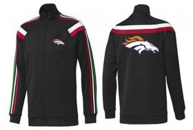 Wholesale Cheap NFL Denver Broncos Team Logo Jacket Black_2
