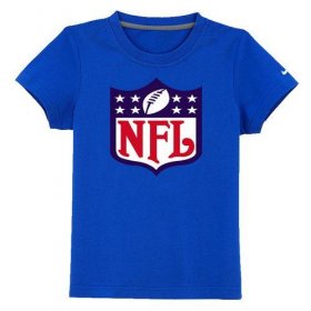 Wholesale Cheap NFL Logo Youth T-Shirt Blue