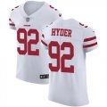 Wholesale Cheap Nike 49ers #92 Kerry Hyder White Men's Stitched NFL New Elite Jersey