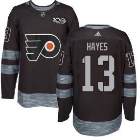Wholesale Cheap Adidas Flyers #13 Kevin Hayes Black 1917-2017 100th Anniversary Stitched NHL Jersey
