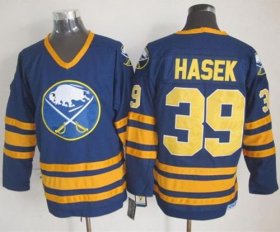 Wholesale Cheap Sabres #39 Dominik Hasek Navy Blue CCM Throwback Stitched NHL Jersey