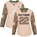 Cheap Adidas Lightning #22 Kevin Shattenkirk Camo Authentic 2017 Veterans Day Women's Stitched NHL Jersey