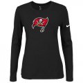 Wholesale Cheap Women's Nike Tampa Bay Buccaneers Of The City Long Sleeve Tri-Blend NFL T-Shirt Black