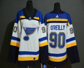 Wholesale Cheap Youth St. Louis Blues #90 Ryan O\'Reilly White Adidas Stitched NHL Jersey