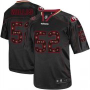 Wholesale Cheap Nike 49ers #52 Patrick Willis New Lights Out Black Men's Stitched NFL Elite Jersey