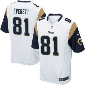 Wholesale Cheap Nike Rams #81 Gerald Everett White Youth Stitched NFL Elite Jersey