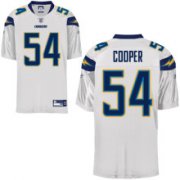 Wholesale Cheap Chargers #54 Stephen Cooper White Stitched NFL Jersey