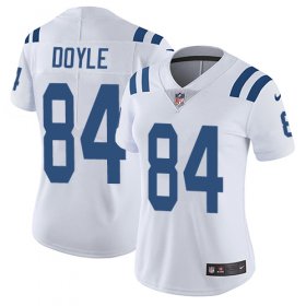 Wholesale Cheap Nike Colts #84 Jack Doyle White Women\'s Stitched NFL Vapor Untouchable Limited Jersey