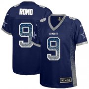 Wholesale Cheap Nike Cowboys #9 Tony Romo Navy Blue Team Color Women's Stitched NFL Elite Drift Fashion Jersey