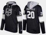 Wholesale Cheap Kings #20 Luc Robitaille Black Name And Number Hoodie