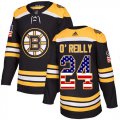 Wholesale Cheap Adidas Bruins #24 Terry O'Reilly Black Home Authentic USA Flag Youth Stitched NHL Jersey