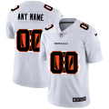 Wholesale Cheap Cincinnati Bengals Custom White Men's Nike Team Logo Dual Overlap Limited NFL Jersey