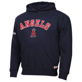 Wholesale Cheap Los Angeles Angels of Anaheim Fastball Fleece Navy Blue Pullover MLB Hoodie
