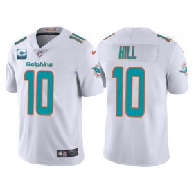 Wholesale Cheap Men\'s Miami Dolphins 2022 #10 Tyreek Hill White With 2-star C Patch Vapor Untouchable Limited Stitched Football Jersey
