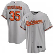 Cheap Men's Baltimore Orioles #35 Adley Rutschman Gray Cool Base Stitched Jersey