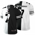 Cheap Pittsburgh Steelers #7 Ben Roethlisberger Men's Black V White Peace Split Nike Vapor Untouchable Limited NFL Jersey