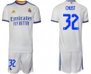 Wholesale Cheap Men 2021-2022 Club Real Madrid home white 32 Soccer Jerseys