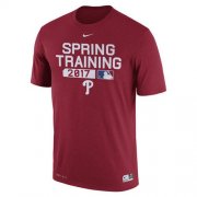 Wholesale Cheap Men's Philadelphia Phillies Nike Red Authentic Collection Legend Team Issue Performance T-Shirt