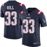 Wholesale Cheap Nike Patriots #33 Jeremy Hill Navy Blue Men's Stitched NFL Limited Rush Jersey
