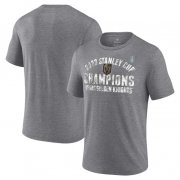 Wholesale Cheap Men's Vegas Golden Knights Heather Gray 2023 Stanley Cup Champions Tri-Blend T-Shirt