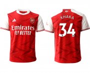 Wholesale Cheap Men 2020-2021 club Arsenal home aaa version 34 red Soccer Jerseys