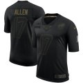 Wholesale Cheap Nike Bills 17 Josh Allen Black 2020 Salute To Service Limited Jersey
