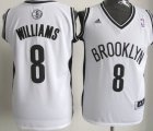 Wholesale Cheap Brooklyn Nets #8 Deron Williams Revolution 30 Swingman White Jersey