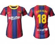 Wholesale Cheap Women 2020-2021 Barcelona home aaa version 18 red Soccer Jerseys