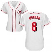 Wholesale Cheap Reds #8 Joe Morgan White Home Women's Stitched MLB Jersey