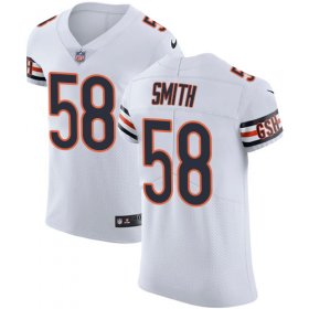 Wholesale Cheap Nike Bears #58 Roquan Smith White Men\'s Stitched NFL Vapor Untouchable Elite Jersey