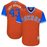 Wholesale Cheap Astros #43 Lance McCullers Orange "Snap Dragon1" Players Weekend Authentic Stitched MLB Jersey