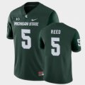 Wholesale Cheap Men Michigan State Spartans #5 Jayden Reed College Football Green Game Jersey