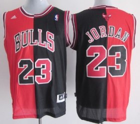 Wholesale Cheap Chicago Bulls #23 Michael Jordan Revolution 30 Swingman Red/Black Two Tone Jersey